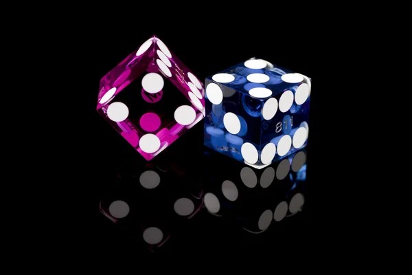 Live blackjack table with dealer and cards